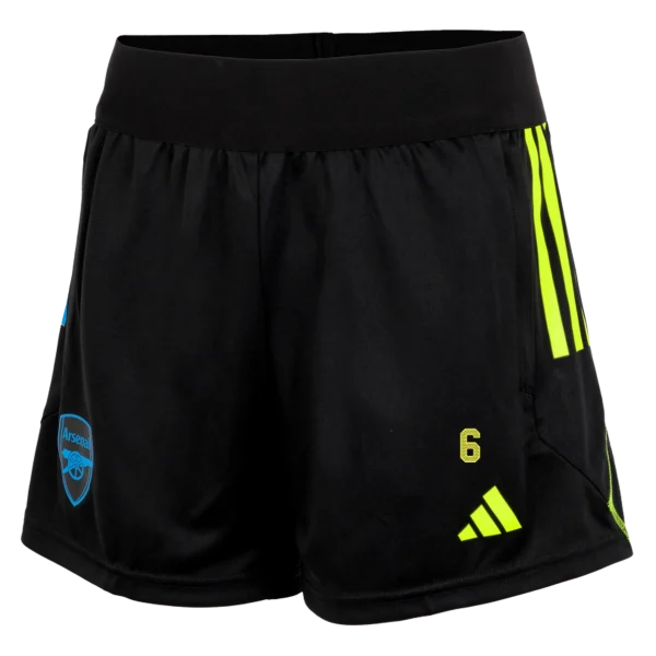 AFC Trikot Store - arsenal damen 2324 schwarze trainingsshorts – gabriel magalhaes Kategorien für echte Arsenal-Enthusiasten Offizielle Arsenal Fußballbekleidung