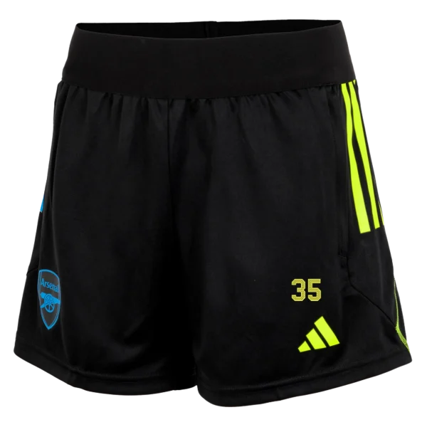 AFC Trikot Store - arsenal damen 2324 schwarze trainingsshorts – oleksandr zinchenko Kategorien für echte Arsenal-Enthusiasten Offizielle Arsenal Fußballbekleidung