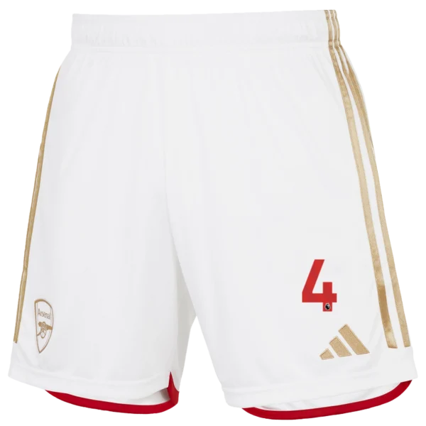 AFC Trikot Store - arsenal junior 2324 heimshorts – ben white Kategorien für echte Arsenal-Enthusiasten Offizielle Arsenal Fußballbekleidung