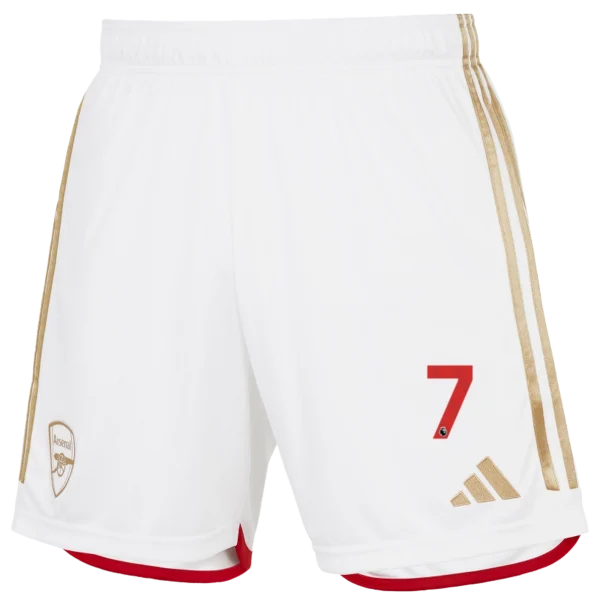 AFC Trikot Store - arsenal junior 2324 heimshorts – bukayo saka Kategorien für echte Arsenal-Enthusiasten Offizielle Arsenal Fußballbekleidung