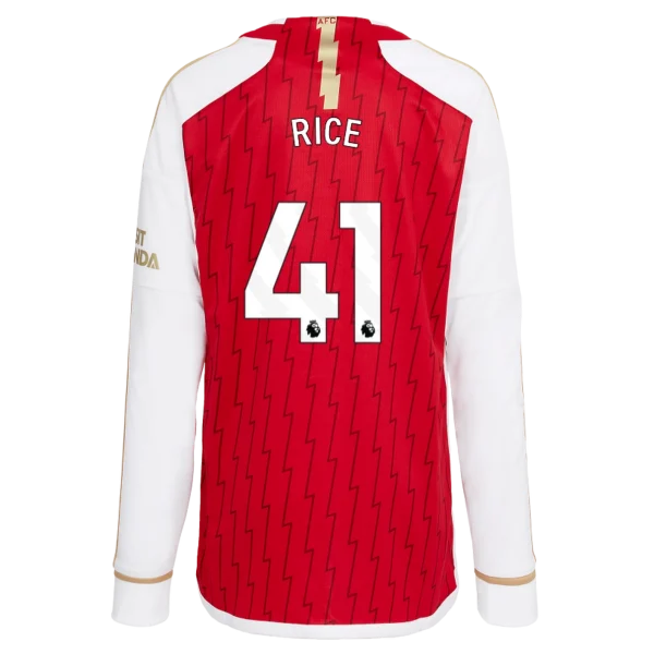 AFC Trikot Store - arsenal junior 2324 langärmliges heimtrikot – declan rice Kategorien für echte Arsenal-Enthusiasten Offizielle Arsenal Fußballbekleidung