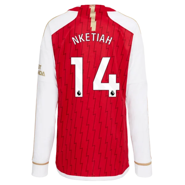 AFC Trikot Store - arsenal junior 2324 langärmliges heimtrikot – eddie nketiah Kategorien für echte Arsenal-Enthusiasten Offizielle Arsenal Fußballbekleidung